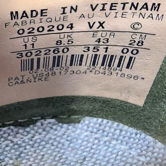 Nike Air Max Sneakers Women 11 Sphere Green & Pink Woven 302260 VTG 2002 - Picture 10 of 11